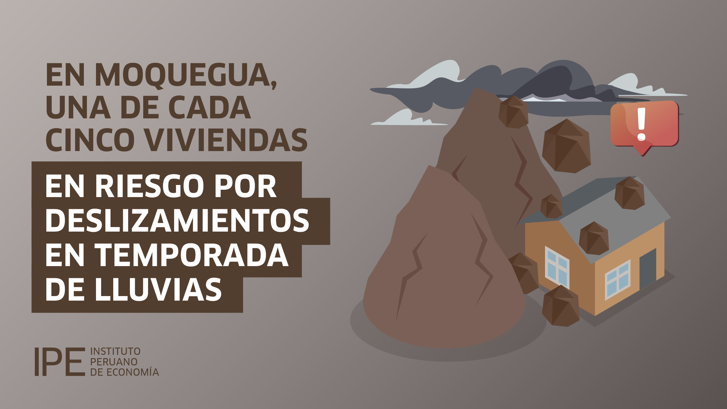 Moquegua: 1 de cada 5 viviendas se encuentran en riesgo por movimientos en masa durante la temporada de lluvias 