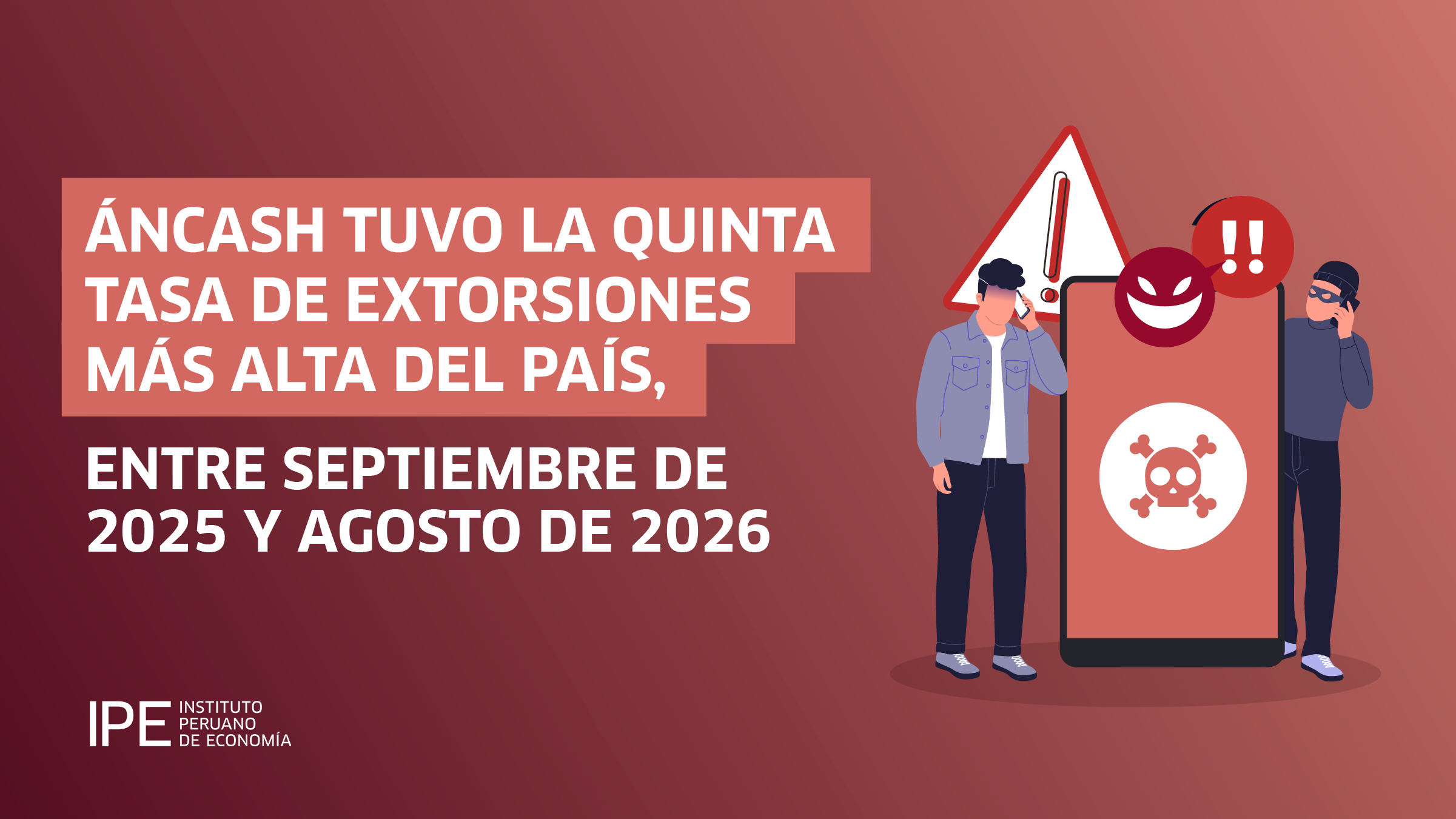 Áncash es la región con la quinta mayor tasa de denuncias por extorsión en el último año